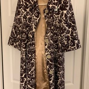 Trina Turk coat. Size 10.  3/4 sleeve